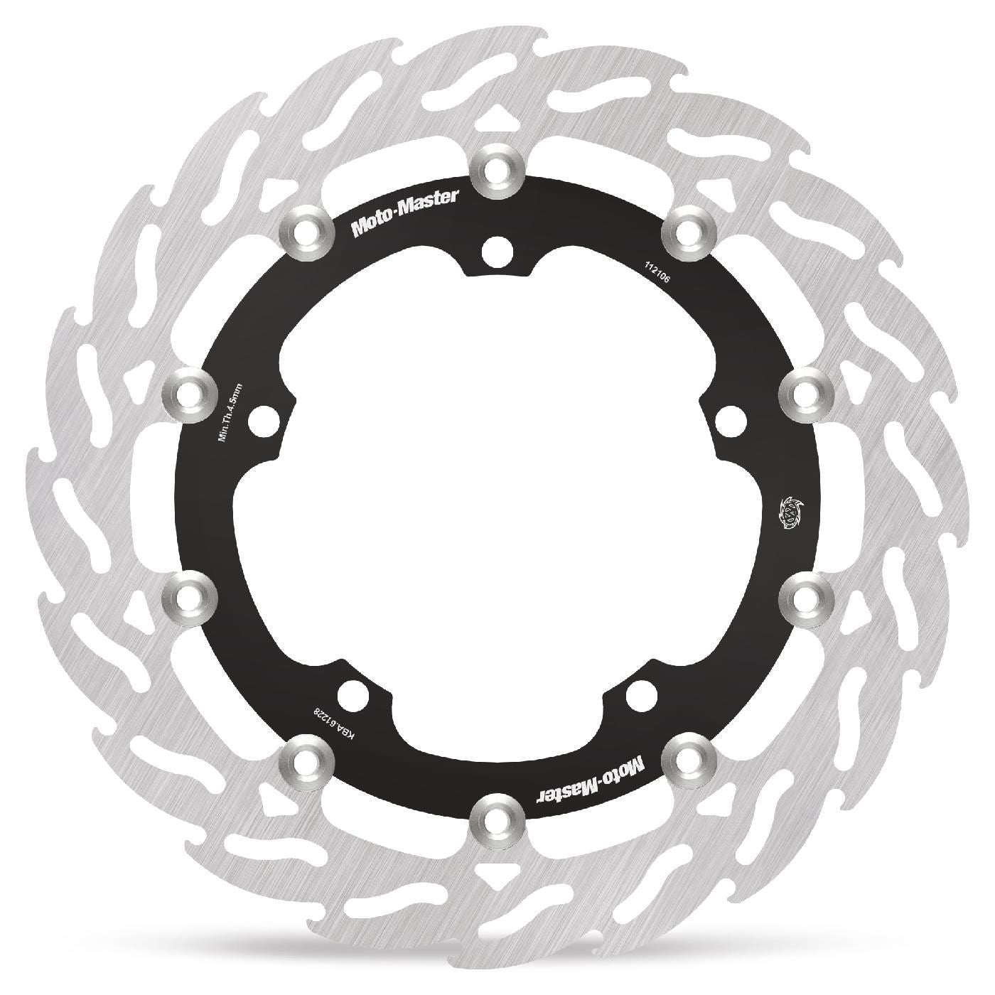 Moto-Master Front Left Floating Flame Series 320 mm For Triumph Speed Triple 1050 R From VIN 602553 up to 735436 (Non-ABS) 2012-2015